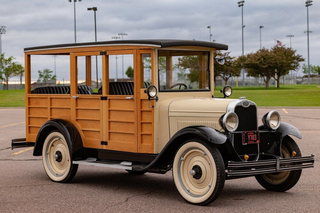 1928 Chevrolet AB National Woody — exterior of the exact listed vehicle