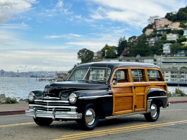 1949 Plymouth Special Deluxe P18 Woodie — exterior of the exact listed vehicle