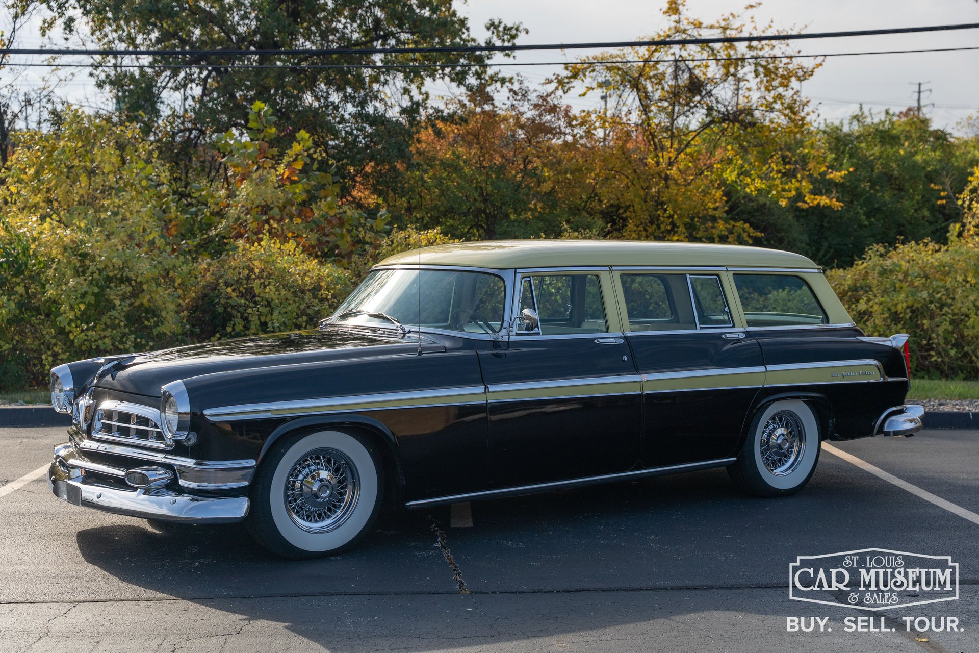 1955 Chrysler New Yorker Town & Country — exterior of the exact listed vehicle