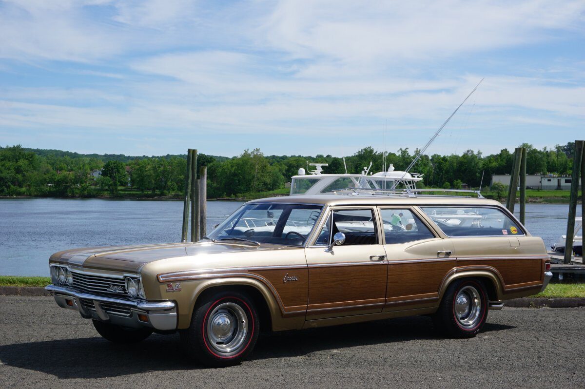 1966 Chevrolet Caprice 427 Station Wagon — exterior of the exact listed vehicle