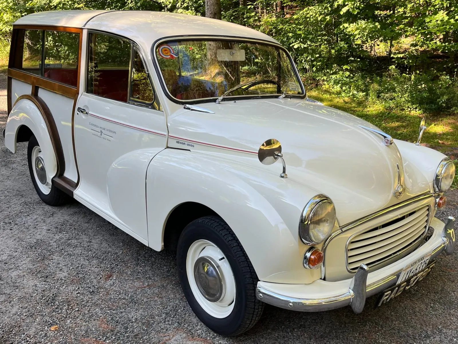 1967 Morris Minor 1000 Traveller — exterior of the exact listed vehicle