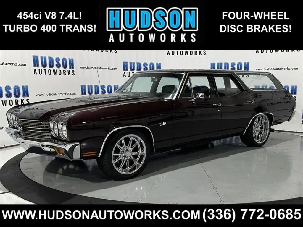 1970 Chevrolet Chevelle Concours Estate 454 — exterior of the exact listed vehicle