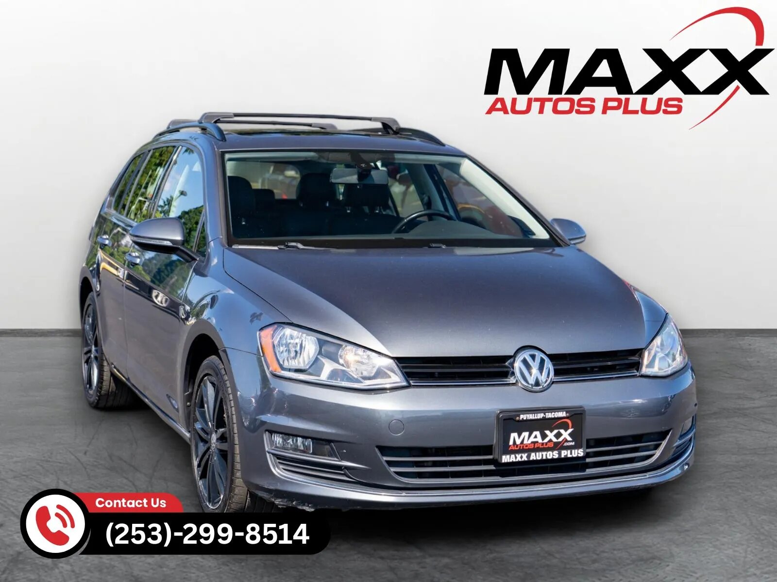 2015 Volkswagen Golf SportWagen TDI SE — exterior of the exact listed vehicle
