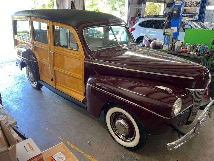 1941 Ford Super Deluxe Woodie — exact listed vehicle